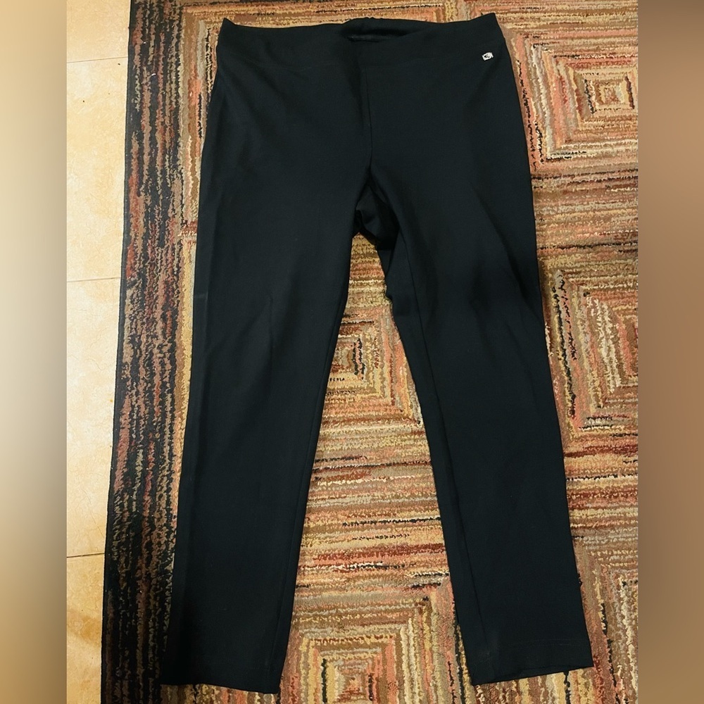 Calvin Klein Women's Leggings Size XL Stretch  BLACK SIGNATURE